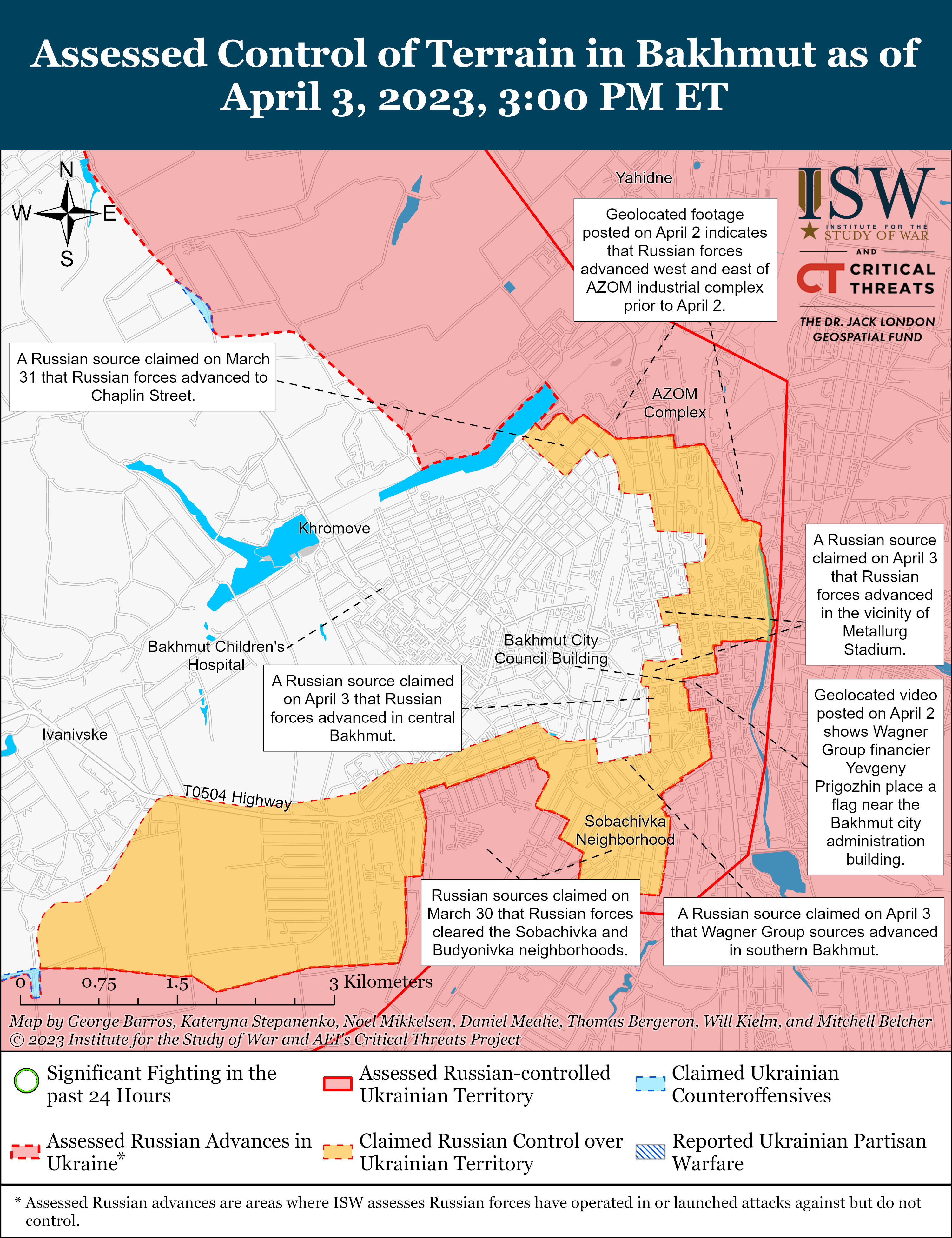 Росіяни стурбовані можливим наступом України та готуються до оборони: карти боїв ISW